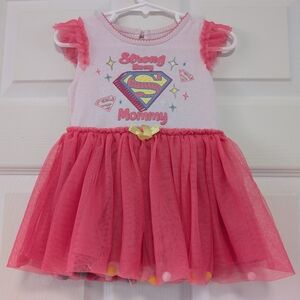 Supergirl Pink Superhero Dress for Kids Size 24 Months